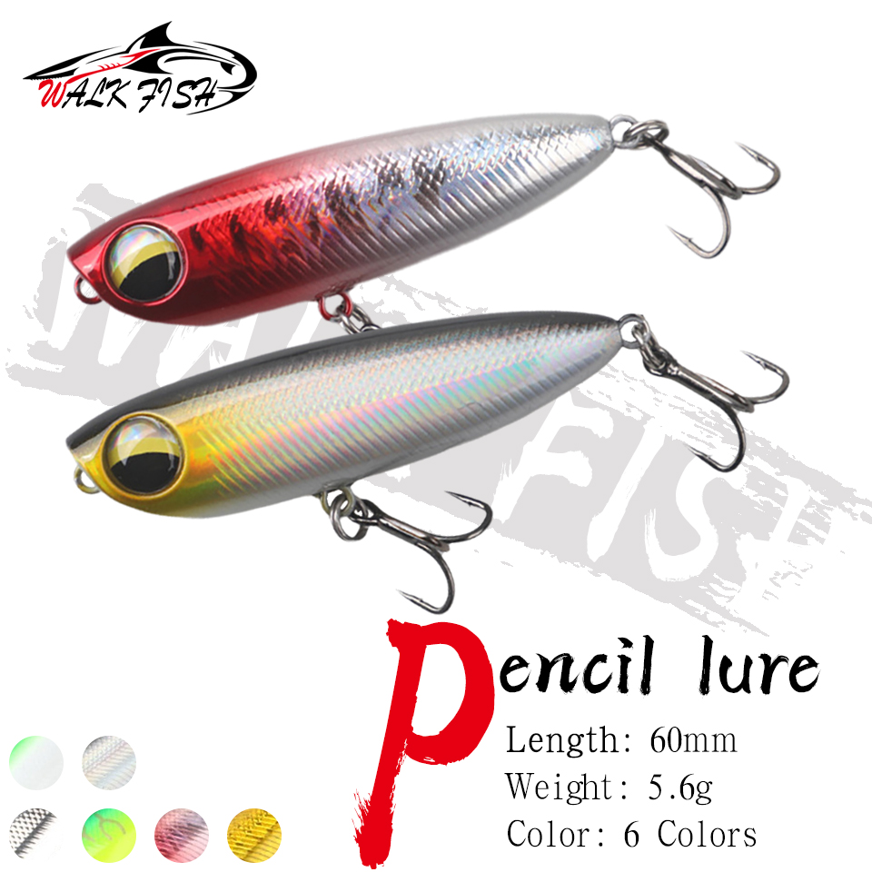 WALK FISH 1Pcs 6cm 5.6g Topwat - огляд і ціна Fishing Lure Popper