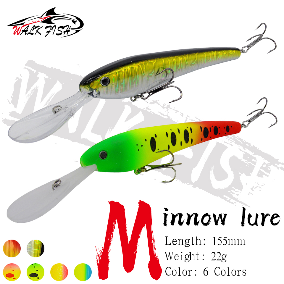 WALK FISH 1PCS Minnow Fishing  - огляд і ціна Fishing Lure Crankbait